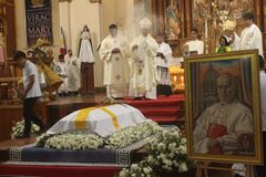 Cardinal Sanchez reinterred at Virac Cathedral