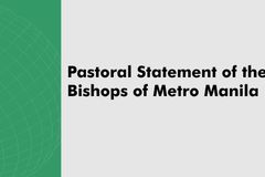 Pastoral Statement of the Bishops of Metro Manila