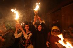 Thousands attend Orthodox Easter ‘Holy Fire’ rite in Jerusalem