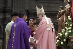 Pope Francis celebrates a Filipino Christmas tradition at the Vatican