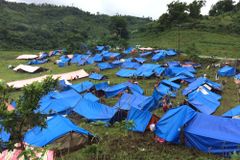 Rain worsens situation of displaced quake victims
