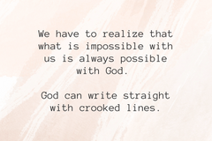 God’s power amid man’s weaknesses