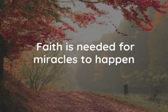 Faith, miracles and our salvation