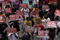 Marcos’ first year as president met with protest