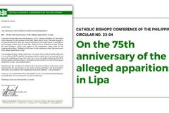 CBCP circular: On the 75th anniversary of alleged Lipa apparitions
