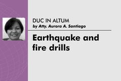 Earthquake and fire drills