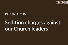Sedition charges against our Church leaders