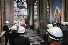 Paris archbishop celebrates first Mass in Notre Dame since fire