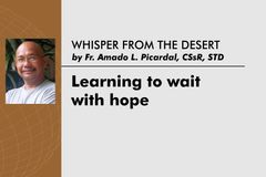 Learning to wait with hope