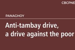 Anti-tambay drive, a drive against the poor
