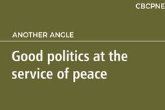 Good politics at the service of peace