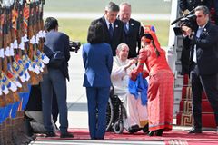 Pope Francis becomes first pope in history to set foot in Mongolia