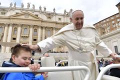 Kiss from Pope Francis a wish come true for boy with Down syndrome