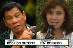 Bishop opposes impeaching Duterte, Robredo