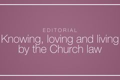 Knowing, loving and living by the Church law