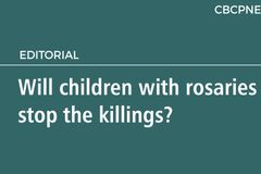 Will children with rosaries stop the killings?
