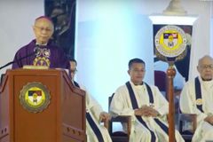 Archbishop urges graduates to bring change as poll nears
