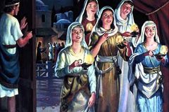 Alert and ready to welcome the bridegroom