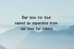 Loving God by loving neighbor