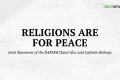 Joint statement of the BARMM Darul-ifta’ and Catholic bishops