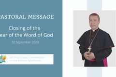 Pastoral message on closing of the Year of the Word of God