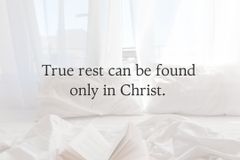 Our true rest only with Christ