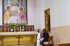 ‘God never tires of forgiving’: Pope Francis hears confessions at Roman parish