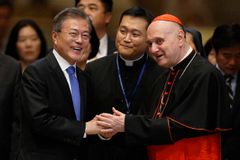 Pope, meeting South Korean leader, says he’s open to visiting North