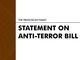The Franciscan Family Statement on Anti-Terror  Bill