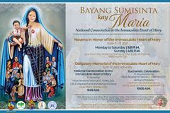 CBCP releases prayer for June 12 Nat’l Consecration to the Immaculate Heart of Mary