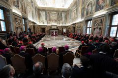 Church will spare no effort to end abuse, pope tells Curia