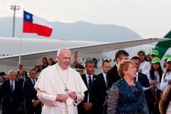 Pope begins seven-day pilgrimage to Chile, Peru