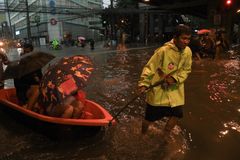 Streets turned into rivers as Typhoon Gaemi blows past Philippines