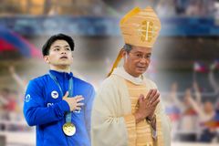 Mga Atletang Pinoy, ‘two-time’ Olympic gold medalist Carlos Yulo: Binigyang pagkilala ng obispo