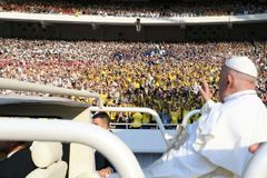 Pope Francis celebrates Mass with 100,000 worshippers in Indonesia
