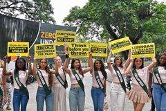 Miss Earth beauty queens, nanawagan ng zero wate sa mga sementeryo