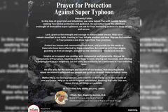 Prayer for protection against typhoon, inilabas ni Bishop Santos