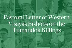 Pastoral letter of Western Visayas bishops on the Tumandok killings