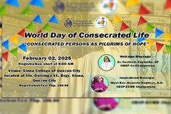 Mananampalataya, inaanyayahang makiisa sa World Day of Consecrated Life