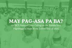 CBCP pastoral letter calling on faithful to a pilgrimage of hope in Jubilee 2025