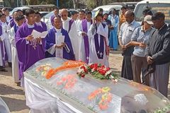 Massive turnout for funeral of slain Catholic priest in Myanmar