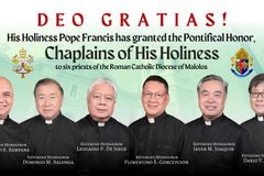 6 na pari ng Diocese of Malolos, ginawaran ng pontifical honor