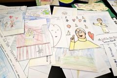 PHOTOS: Pope Francis receives get-well cards, drawings from schoolchildren in Rome