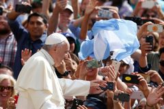 Pope launches appeal that World Cup in Russia helps promote peace