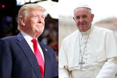 Pope says he hopes to find common ground with Trump
