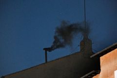 Black smoke rises from Sistine Chapel as first conclave vote ends without new pope