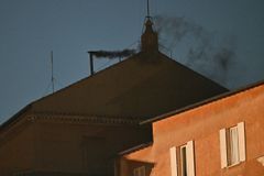 Black smoke rises: Catholic Church still without new pontiff