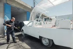 Popemobile converted into ambulance blocked from entering Gaza