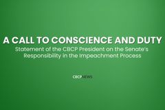 CBCP President’s statement on the Senate’s responsibility in the impeachment process