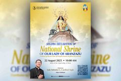 Cardinal Tagle, pangungunahan ang pagpapahayag ng Our Lady of Aranzazu Parish na National Shrine - VeritasPH